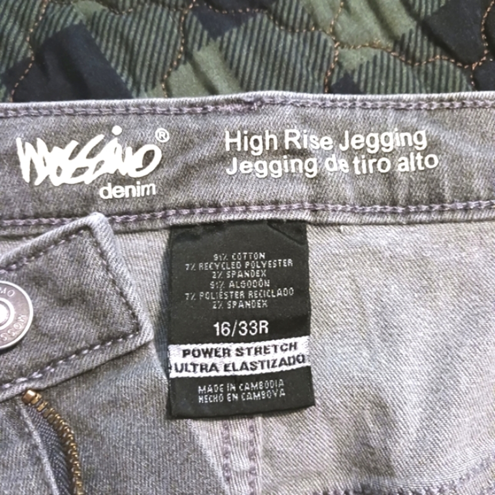 Mossimo Gray High Rise Jeggings Plus Size 16 - Picture 5 of 10